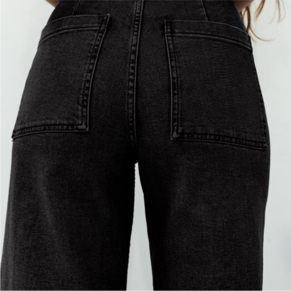 ZARA BLACK THE MARINE STRAIGHT JEANS - Picture 5 of 12